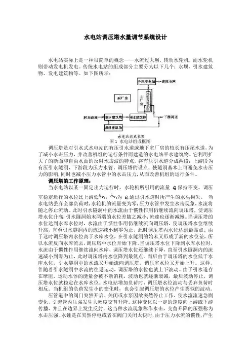 水电站调压塔水量调节系统设计解读