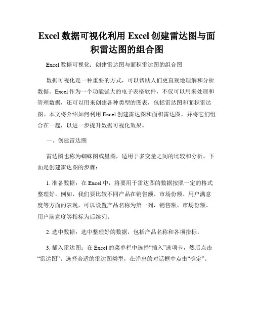 Excel数据可视化利用Excel创建雷达图与面积雷达图的组合图