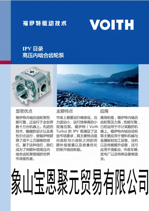 福伊特齿轮泵样本IPV