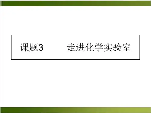 人教版《走进化学实验室》PPT课件1