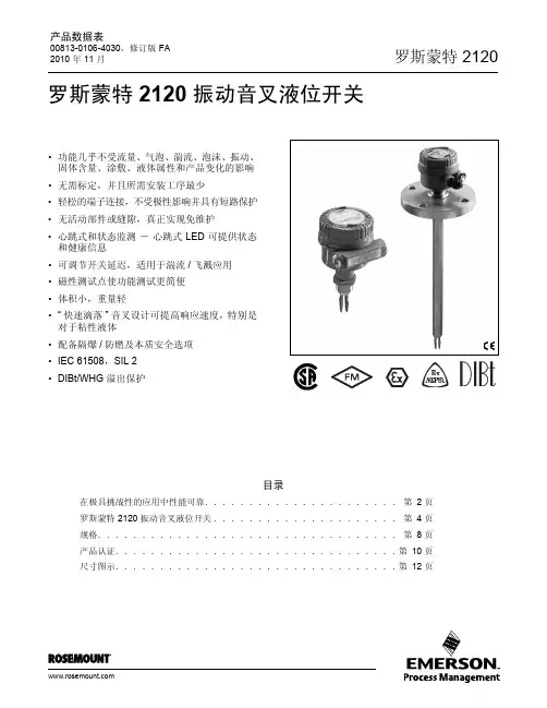 罗斯蒙特2120音叉液位开关