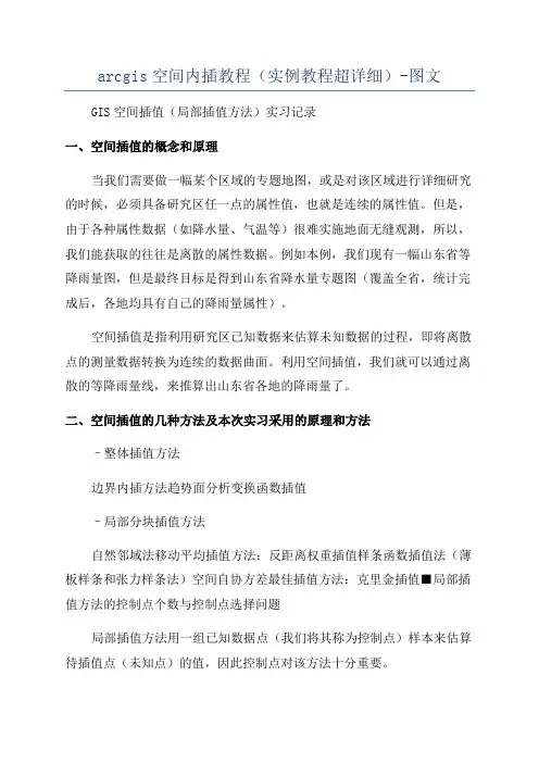 arcgis空间内插教程(实例教程超详细)-图文