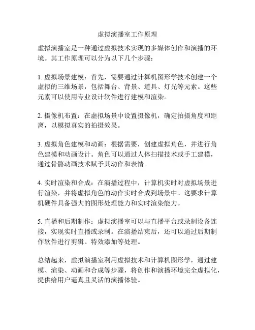 虚拟演播室工作原理
