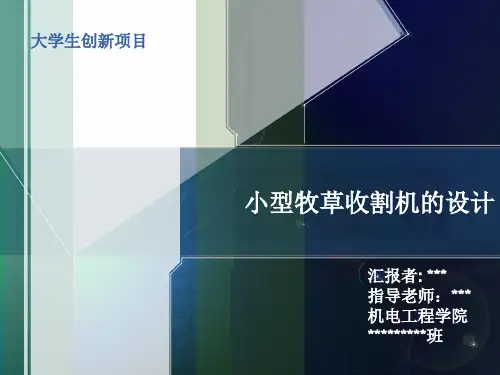 大学生创新项目PPT