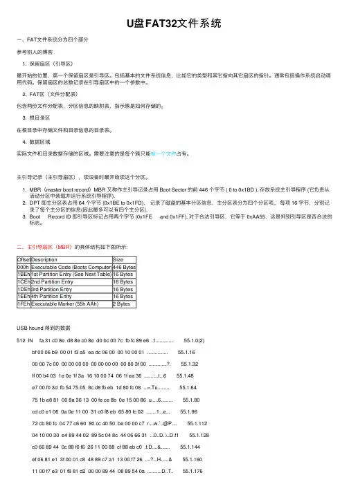 U盘FAT32文件系统