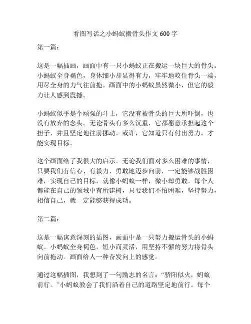 看图写话之小蚂蚁搬骨头作文600字