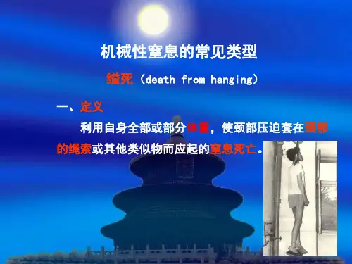 法医病理学第十五章机械性窒息-缢死
