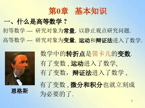微积分基础知识ppt课件