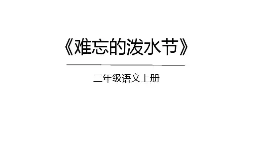 17 难忘的泼水节 课件(共43张PPT)