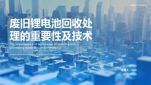 废旧锂电池回收利用技术ppt课件