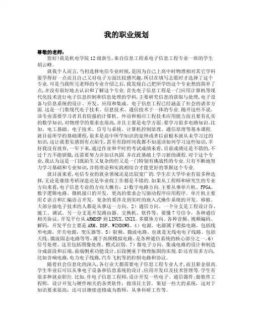 职业规划作业 (完成版)