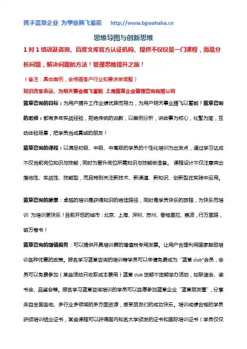 《思维导图与创新思维》