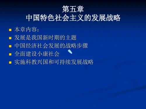 中国特色社会主义的发展战略