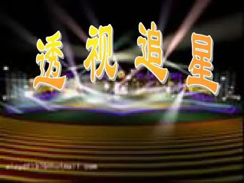 透视追星ppt