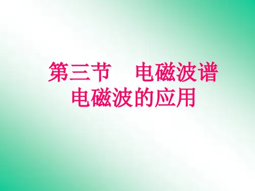 电磁波谱--电磁波的应用