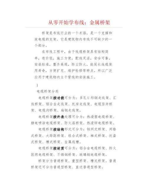 弱电安防--金属桥架