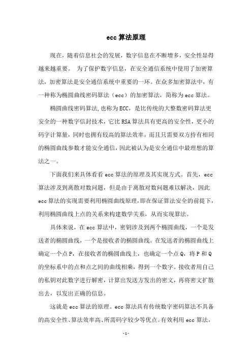 ecc算法原理