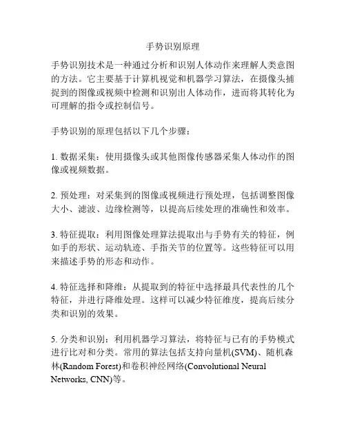 手势识别原理