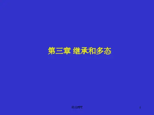 《继承和多态》PPT课件