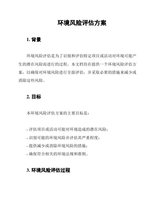 环境风险评估方案