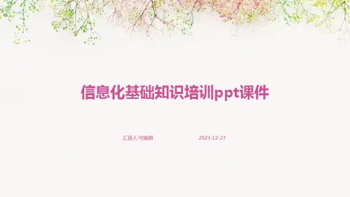 信息化基础知识培训ppt课件