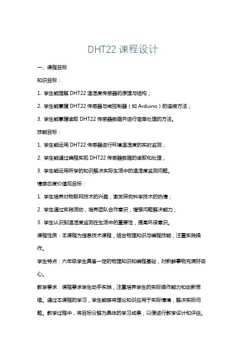 DHT22课程设计