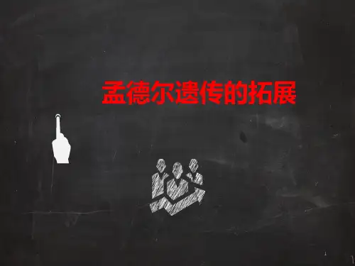 孟德尔遗传的拓展PPT演示课件