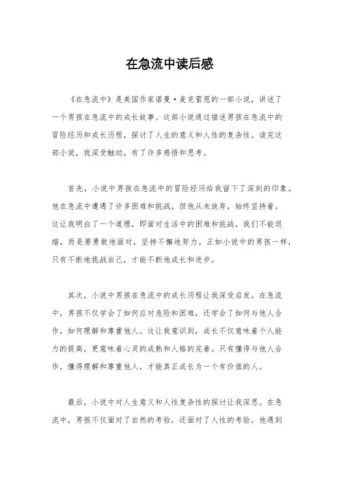 在急流中读后感
