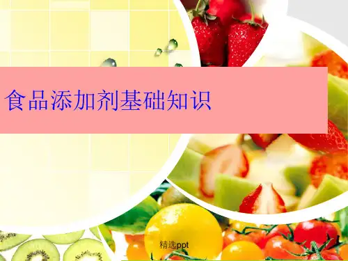 食品添加剂基础知识ppt课件