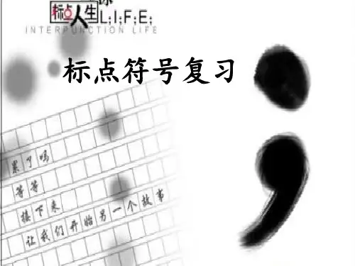 苏教版六年级语文标点符号复习