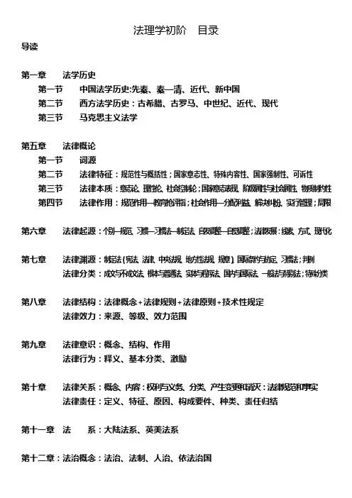法理学初阶