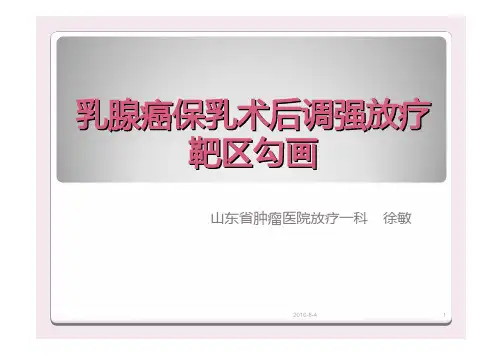 乳腺癌保乳术后调强放疗靶区勾画汇编