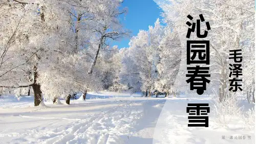 《沁园春-雪》ppt课件