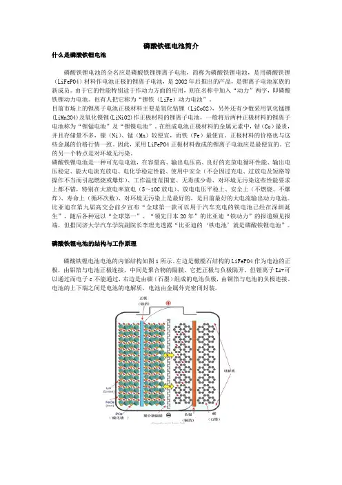 磷酸铁锂电池简介
