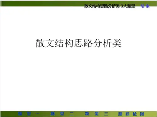 散文结构思路分析类PPT课件