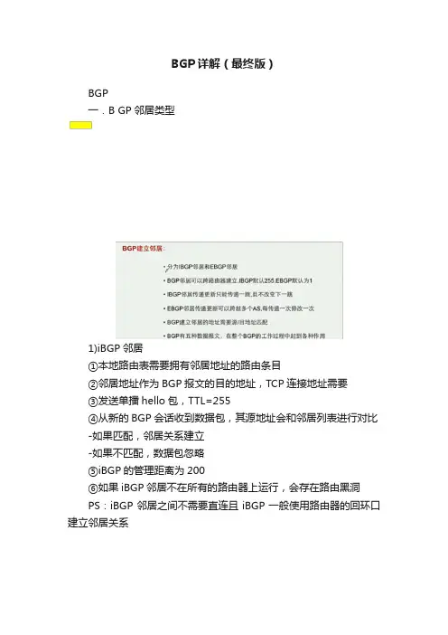 BGP详解（最终版）