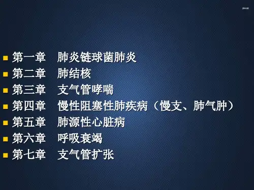 内科学呼吸系统  ppt课件