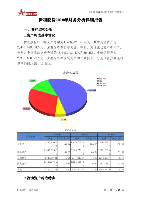伊利股份2018年财务分析详细报告-智泽华