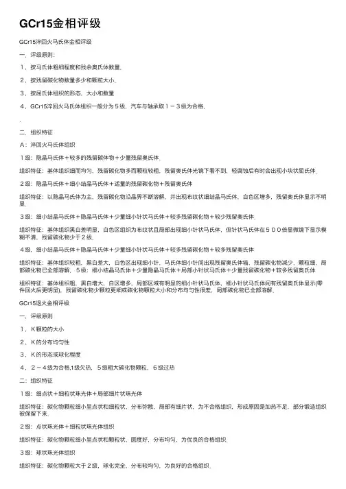 GCr15金相评级