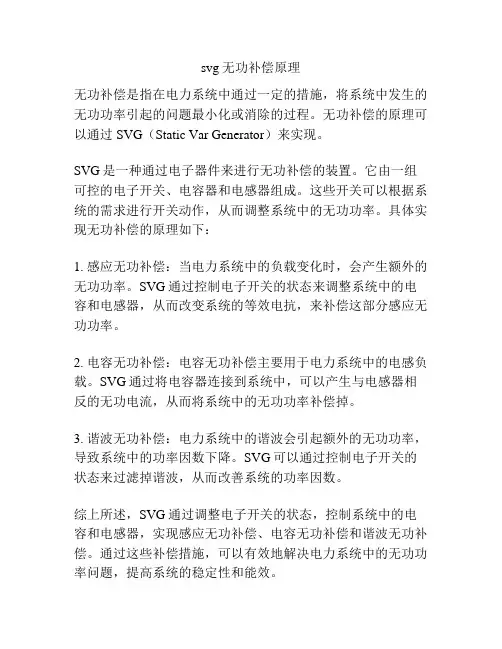 svg无功补偿原理