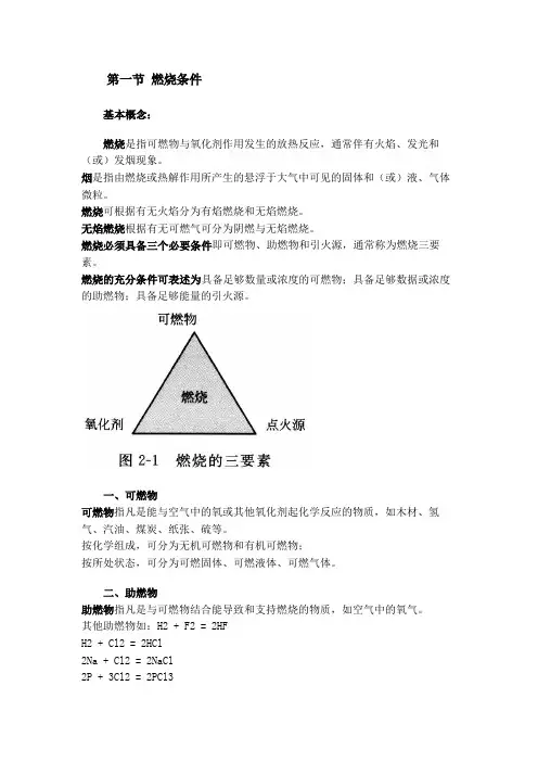 消防工程师考点：燃烧