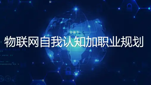 物联网自我认知加职业规划