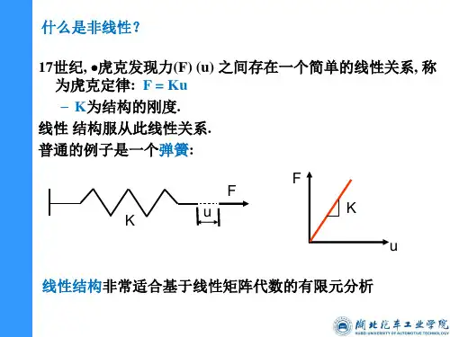 AnsysWorkbench非线性分析牛顿辛普森法过程 ppt课件