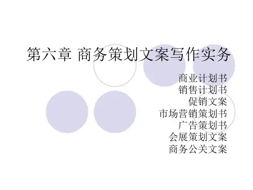 商务策划文案写作实务课件