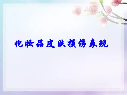 化妆品皮肤损伤表现ppt课件