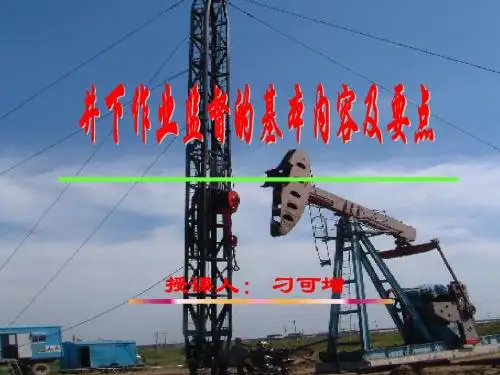 井下作业监督的内容和要点(防砂)