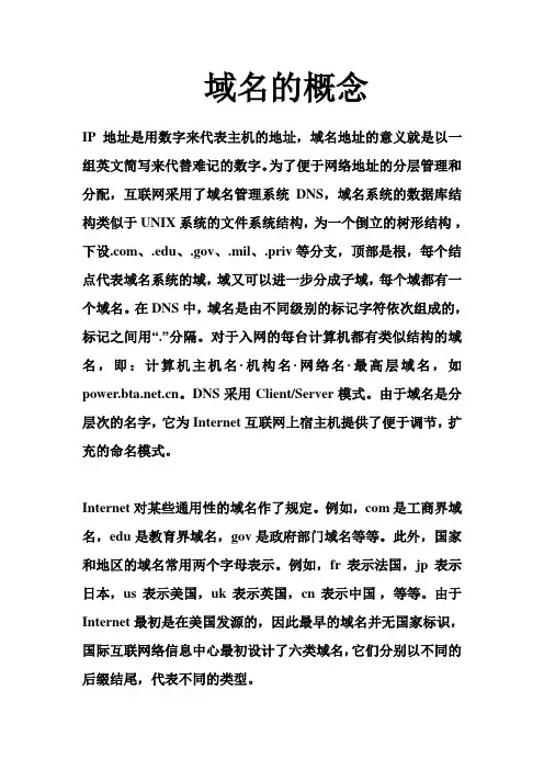 域名与域名系统
