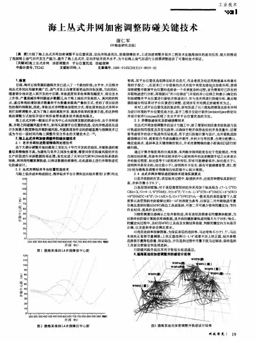 海上丛式井网加密调整防碰关键技术