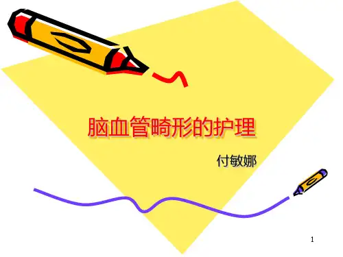 脑血管畸形的护理 PPT课件