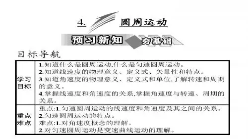 高中物理人教版(必修二)课件第五章  4.圆周运动 (共30张PPT)